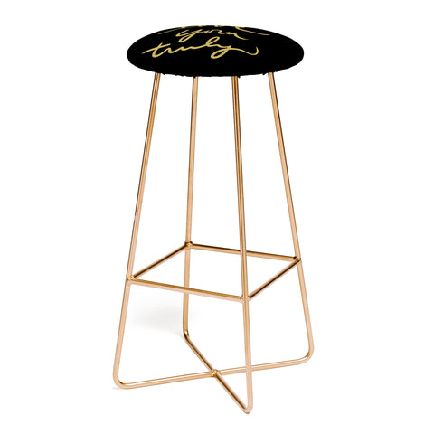 Lisa Argyropoulos I Love You Truly in Black Bar Stool