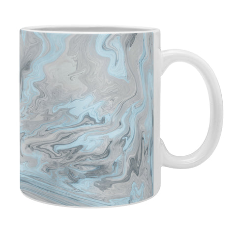 Lisa Argyropoulos Ice Blue and Gray Marble Coffee Mug