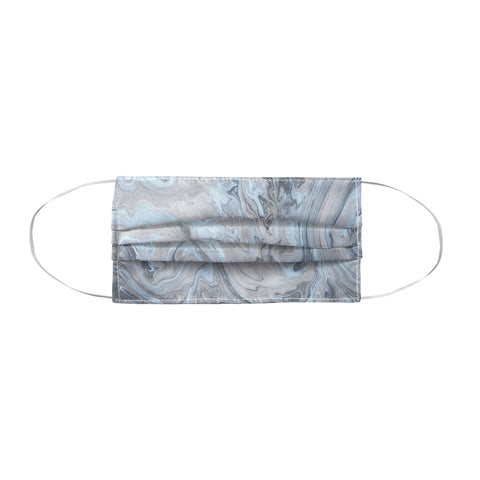 Lisa Argyropoulos Ice Blue and Gray Marble Face Mask