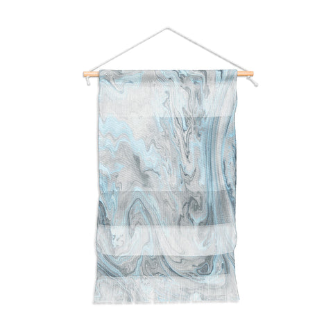 Lisa Argyropoulos Ice Blue and Gray Marble Wall Hanging Portrait