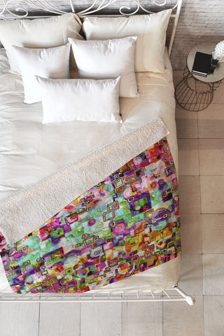 Lisa Argyropoulos Interlinking Possibilities Fleece Throw Blanket