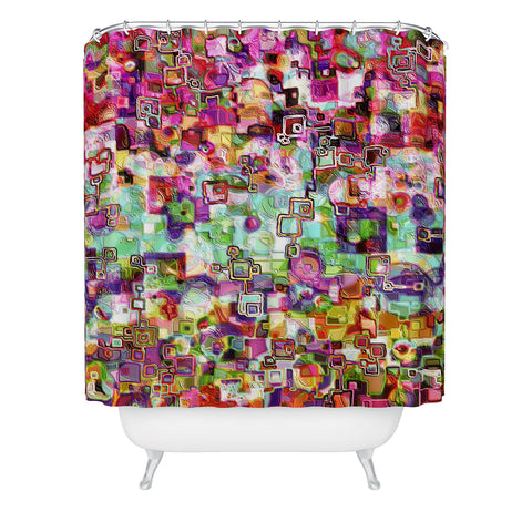 Lisa Argyropoulos Interlinking Possibilities Shower Curtain