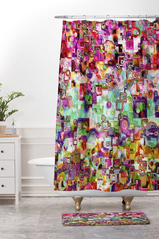 Lisa Argyropoulos Interlinking Possibilities Shower Curtain And Mat