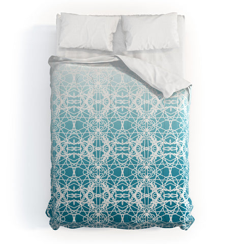 Lisa Argyropoulos Intricate Ombre Blue Comforter