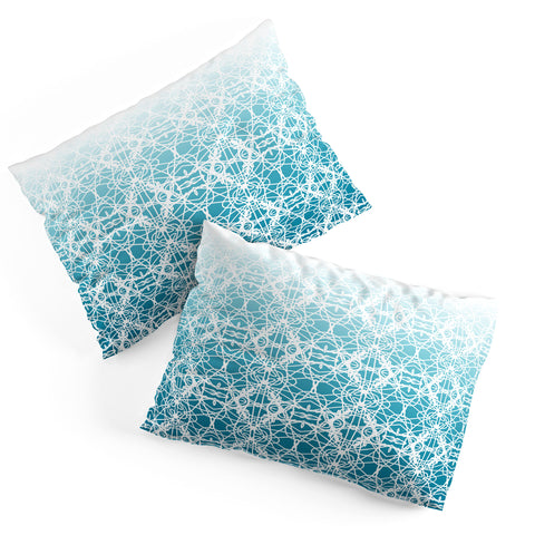 Lisa Argyropoulos Intricate Ombre Blue Pillow Shams