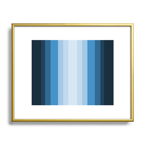 Lisa Argyropoulos Jazzy Blues Metal Framed Art Print