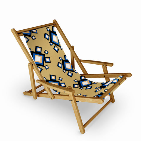 Lisa Argyropoulos Jumble Squares Royal Sling Chair