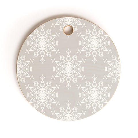 Lisa Argyropoulos La Boho Snow Cutting Board Round