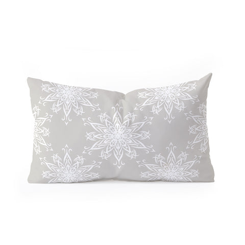 Lisa Argyropoulos La Boho Snow Oblong Throw Pillow