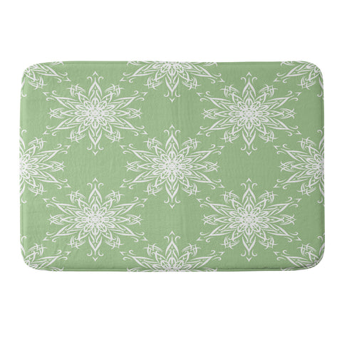 Lisa Argyropoulos La Boho Snow Sage Memory Foam Bath Mat