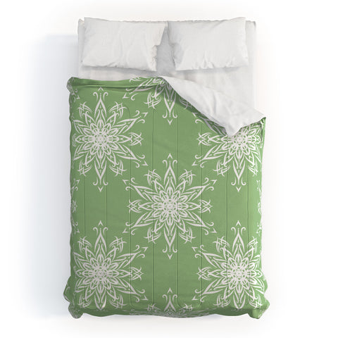 Lisa Argyropoulos La Boho Snow Sage Comforter