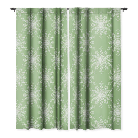 Lisa Argyropoulos La Boho Snow Sage Blackout Window Curtain