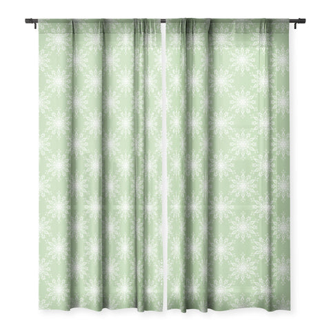 Lisa Argyropoulos La Boho Snow Sage Sheer Window Curtain