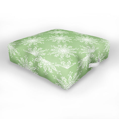 Lisa Argyropoulos La Boho Snow Sage Outdoor Floor Cushion
