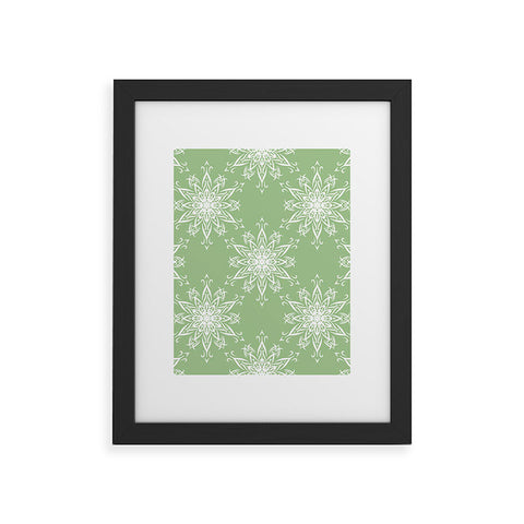 Lisa Argyropoulos La Boho Snow Sage Framed Art Print