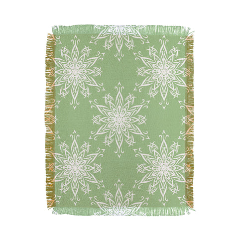 Lisa Argyropoulos La Boho Snow Sage Throw Blanket
