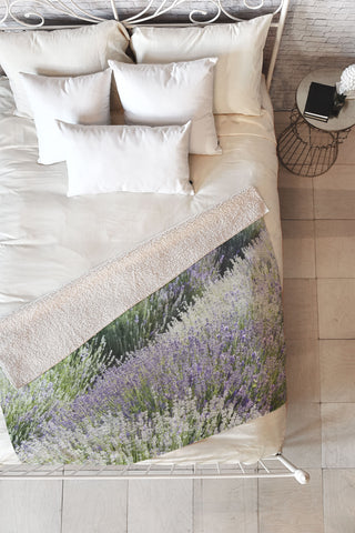 Lisa Argyropoulos Lavender Dreams Fleece Throw Blanket