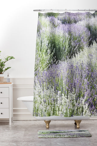 Lisa Argyropoulos Lavender Dreams Shower Curtain And Mat