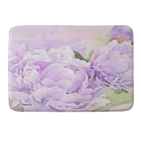 Lisa Argyropoulos Lavender Peonies Memory Foam Bath Mat