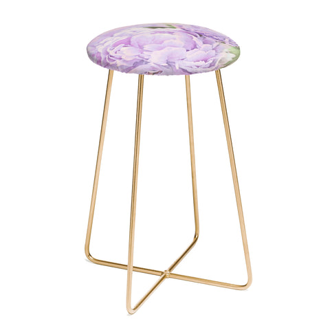 Lisa Argyropoulos Lavender Peonies Counter Stool