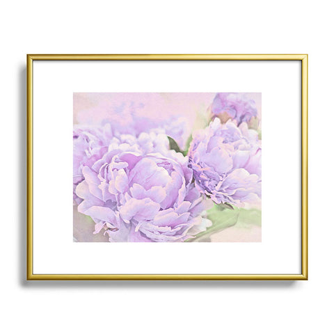 Lisa Argyropoulos Lavender Peonies Metal Framed Art Print