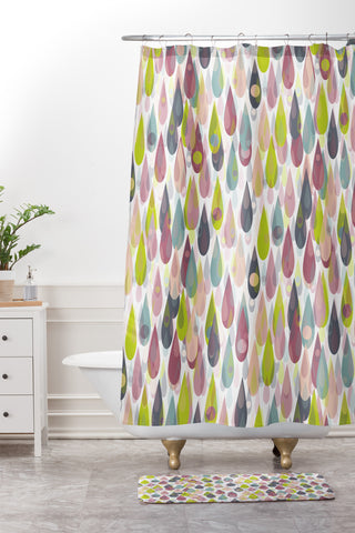 Lisa Argyropoulos Let It Rain Shower Curtain And Mat