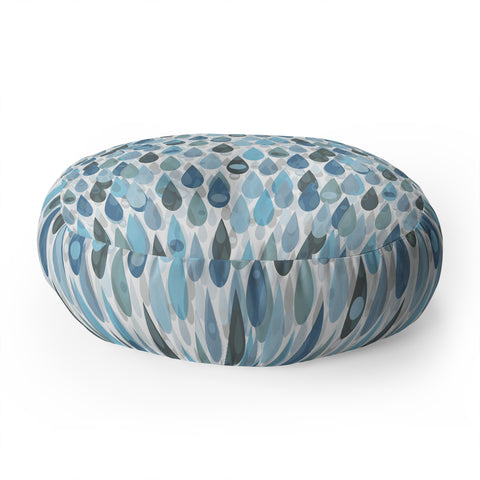 Lisa Argyropoulos Let It Rain V Floor Pillow Round