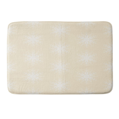 Lisa Argyropoulos Light and Airy Flurries Memory Foam Bath Mat