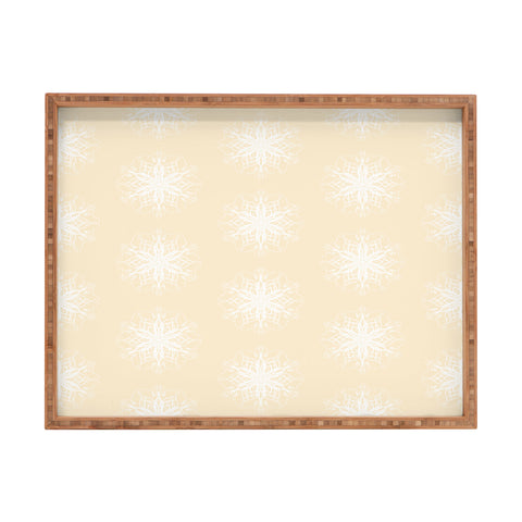 Lisa Argyropoulos Light and Airy Flurries Rectangular Tray