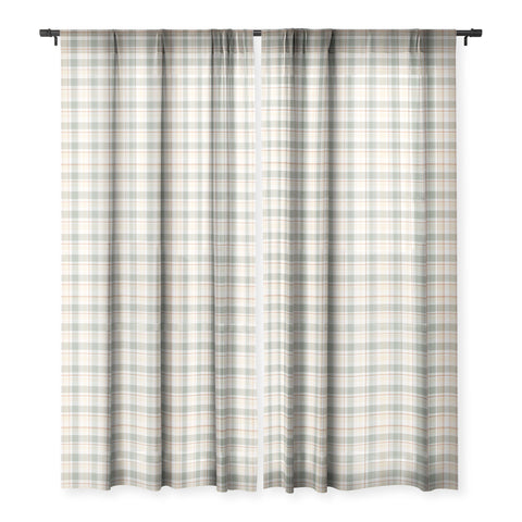 Lisa Argyropoulos Light Cottage Plaid Sheer Window Curtain