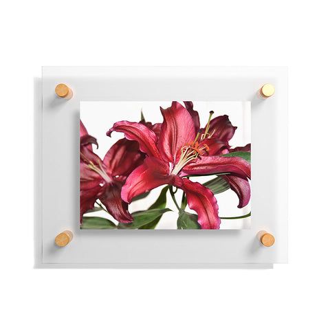 Lisa Argyropoulos Lily De Burgundy Floating Acrylic Print