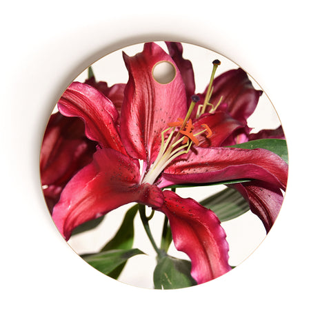 Lisa Argyropoulos Lily De Burgundy Cutting Board Round