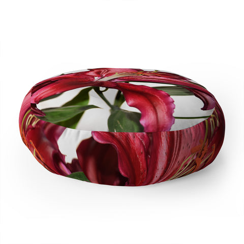 Lisa Argyropoulos Lily De Burgundy Floor Pillow Round