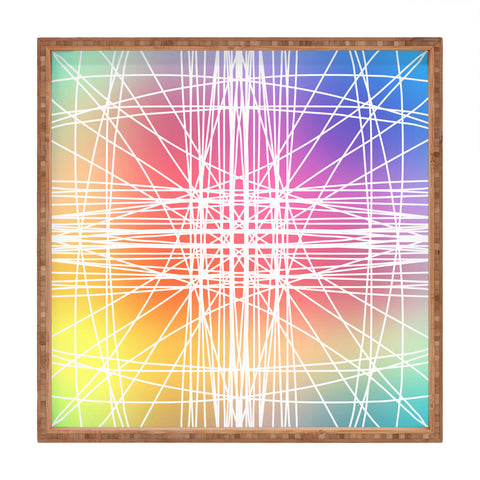 Lisa Argyropoulos Linear Colorburst Square Tray