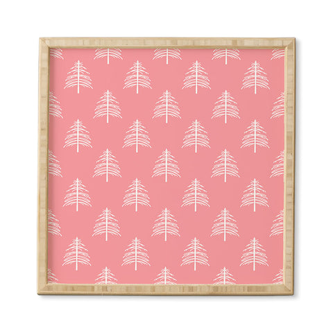 Lisa Argyropoulos Linear Trees Blush Framed Wall Art
