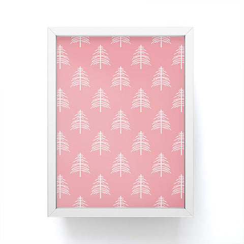 Lisa Argyropoulos Linear Trees Blush Framed Mini Art Print