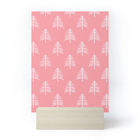 Lisa Argyropoulos Linear Trees Blush Mini Art Print