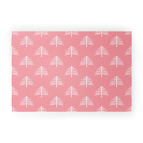 Lisa Argyropoulos Linear Trees Blush Welcome Mat