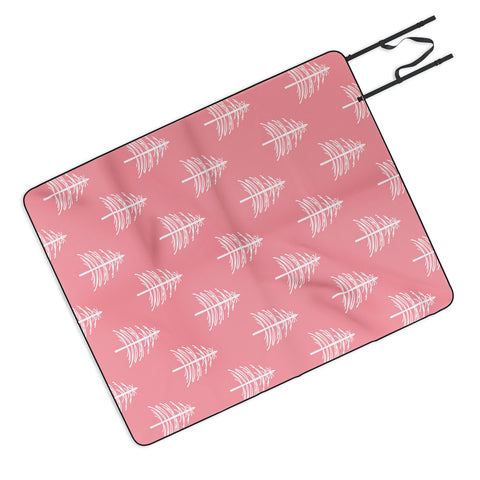 Lisa Argyropoulos Linear Trees Blush Picnic Blanket