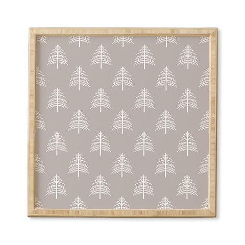 Lisa Argyropoulos Linear Trees Neutral Framed Wall Art