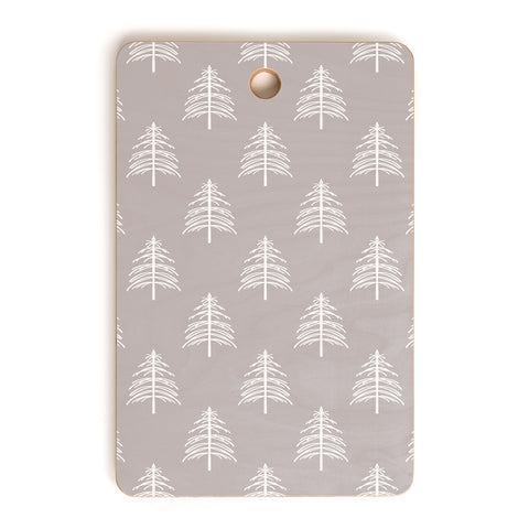 Lisa Argyropoulos Linear Trees Neutral Cutting Board Rectangle
