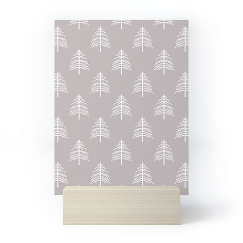 Lisa Argyropoulos Linear Trees Neutral Mini Art Print
