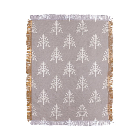 Lisa Argyropoulos Linear Trees Neutral Throw Blanket
