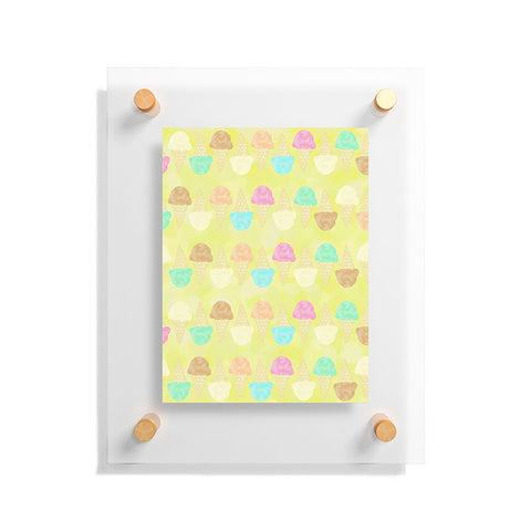 Lisa Argyropoulos Little Scoops Yellow Floating Acrylic Print