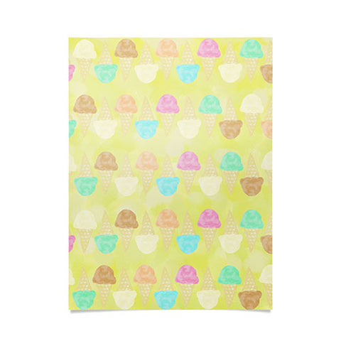 Lisa Argyropoulos Little Scoops Yellow Poster