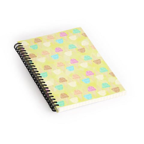 Lisa Argyropoulos Little Scoops Yellow Spiral Notebook