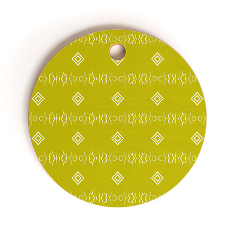 Lisa Argyropoulos Lola Chartreuse Cutting Board Round
