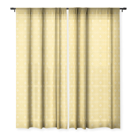 Lisa Argyropoulos Lola Yellow Sheer Window Curtain