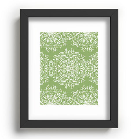 Lisa Argyropoulos Lotus and Green Recessed Framing Rectangle
