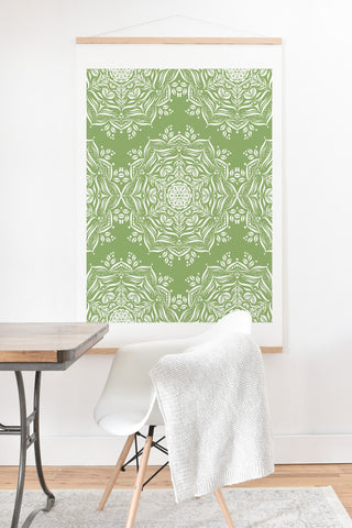 Lisa Argyropoulos Lotus and Green Art Print And Hanger